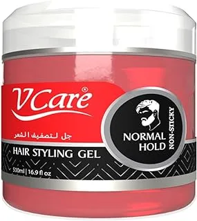 V Care 500ml Premium Hair Gel | Normal Hold Styling | With Glycerin & Castor Oil | Non Sticky