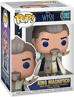 فانكو بوب! الفينيل: Disney Wish - King Magnifico - شخصية الفينيل القابلة للتجميع - فكرة هدية - بضائع رسمية - ألعاب للأطفال والكبار - محبي الأفلام - شخصية نموذجية لهواة الجمع والعرض