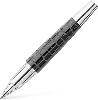 Faber-Castell e-motion precious resin croco rollerball, black-Made in Germany