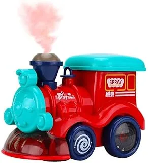 Fitto Train Toy: Colorful and Fun Water Adventure for Kids | Cartoon Electric Train Spray Flashing Light Music Plastic Car Children Xmas Gifts