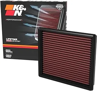 K&N Engine Air Filter: High Performance, Premium, Washable, Replacement Filter: Compatible with 2023 Toyota Sequoia and 2022 Tundra, 33-5129