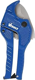 VTOOLS قاطع أنبوب PVC 42 مم، هيكل من سبائك الألومنيوم مع شفرة من الفولاذ المقاوم للصدأ، قاطع خفيف الوزن، مثالي للمنزل والمكتب وأداة DIY والصيانة والسباك، أزرق، VT2239