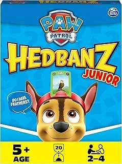 Hedbanz Junior PAW Patrol, Picture Guessing Board Game, for Families and Kids Ages 5 and up