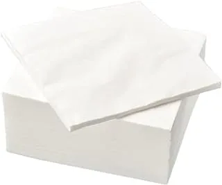 IKEA Fantastisk Paper Napkins Set of 50 24 x 24 cm 3-Ply White