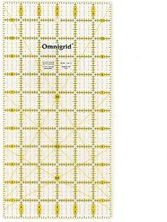 مساطر اللحف Omnigrid 6 × 12، 6 × 12 بوصة، شفافة