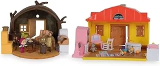 Simba - Masha and Michka - Set with Hutte by Michka and Masha - 2 Playsets - Figures and Accessories - from 3 Years - 109301044