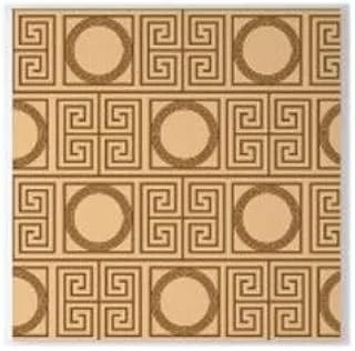 Bpa Squares and Circles Canvas Painting Wall Art, 100 cm x 100 cm Size, Brown