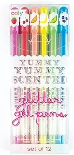 OOLY, Yummy Yummy Scented Glitter Gel Pens, Set of 12