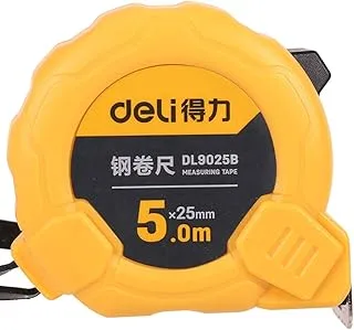 Steel Measuring tape Metric Scale Ruler Easy to Read Retractable Tape Measure with Smooth Sliding Tape Blade (5m*25mm)