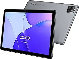 تابلت G-Tab T10/10.1 بوصة IPS/ذاكرة وصول عشوائي 4 جيجابايت + ذاكرة وصول عشوائي 64 جيجابايت/رباعي النواة/4G ثنائي الشريحة/5G واي فاي/كاميرا 2+5 ميجابكسل/دقة 1280 × 800/زجاج مقوى يعمل باللمس/بطارية 6580 مللي أمبير في الساعة/ضمان لمدة 13 شهرًا (رمادي)