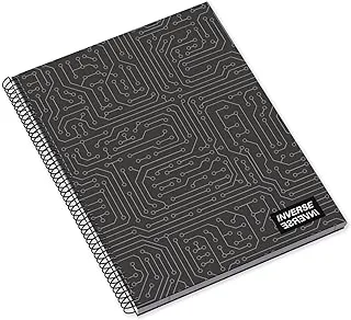 Ambar 80 Sheets 90 GSM Inverse Teen Hard Cover Spiral Note Book, A4 Size