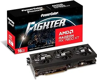 بطاقة الرسومات PowerColor Radeon RX 7800 XT Fighter بسعة 16 جيجابايت