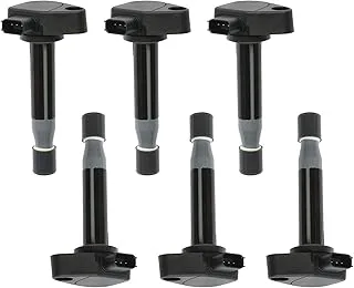 Ignition Coil Pack Set of 6Pcs Replacement for Honda Accord Odyssey Pilot Acura CL MDX 3.0L 3.2L 3.5L V6 Replaces# 30520P8EA01, 30520P8FA01, 30520RCAA02