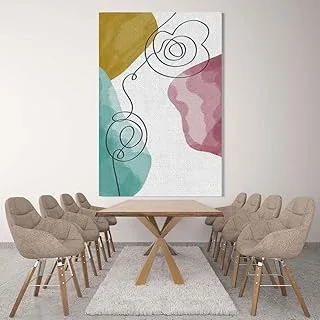 Wires And Colors, Canvas wall art painting, Multicolour, Canvas, 1 Piece, 50 x 70 cm By(BPA®)