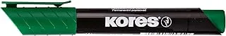 Kores Permanent Marker XP2, Chisel Tip, Green Color, Pack of 12