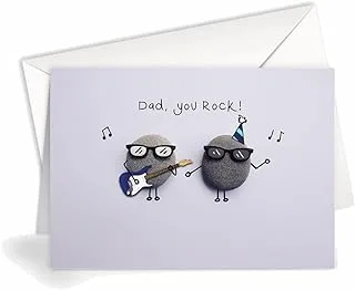 Greeting Card - Dad | DAD, YOU ROCK! | Father's Day | L46 | SharetheLove (Standard A5)