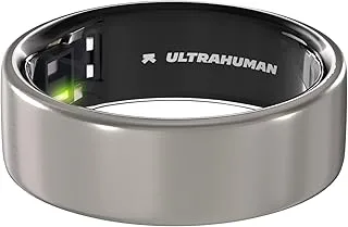 ULTRAHUMAN Ring AIR - No App Subscription - Smart Ring - Size First with Sizing Kit - Track Sleep, Movement & Recovery Score, Workouts, HR, HRV - Up to 6 Days Battery (Size 5)