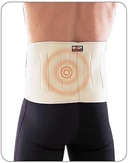 Body Sculpture SOLX-BNS-240-B Magnetic Waist Support, White/Beige