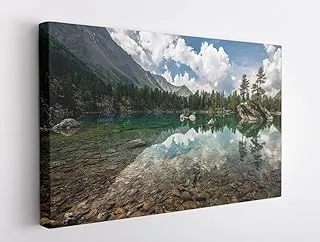 BPA® Cristal Clear Mountain Lake Canvas For Home And Office Décor (61x90)