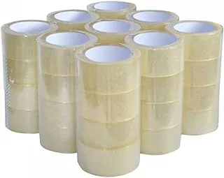 Hasanat Essentials 2 inch x 100 Yards Clear Packing Tape Robust Heavy Duty Tape for Sealing Boxes Moving Homes Shipping Office Use 24 pc