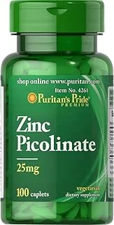 Puritan's Pride Zinc Picolinate (25mg,100 Caplets)