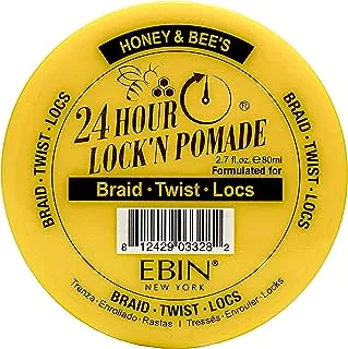 EBIN New York 24 Hour Lock N Pomade with Honey | For Braid Twist Locs (2.7 oz)