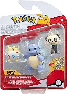 Pokemon Battle Figure 3 Pack Togepi + Wartortle + Pancham