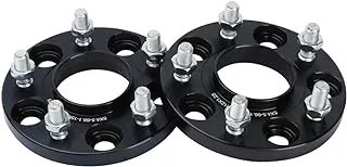 dynofit 15mm 5x4.5 Wheel Spacers for 300ZX 350Z 370Z Altima Leopard G35 G37 FX35 S14 and More, 2Pcs 5x114.3 Hubcentric Forged Wheels Spacer 66.1mm Hub Bore M12x1.25 for 5 Lug Rims