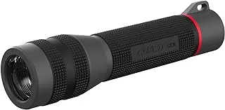 Coast GX30 2300 Lumen Waterproof Rechargeable Dual Power LED Flashlight with Twist Focus, Anti-Roll Cap and Textured Handle