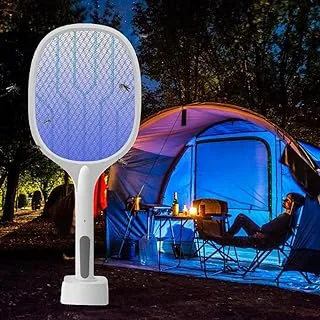 Electric Mosquito Killer, Instant Fly Swatter USB Rechargeable Racket, Bug Zapper for Indoor and Outdoor - Fly Killer USB Rechargeable Fly Zapper Indoor Safe