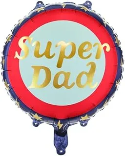 Foil balloon Super Dad, 45 cm, mix