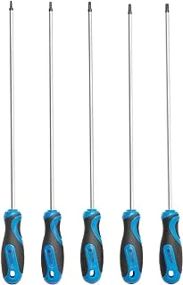 ROTATION 5-Piece Extra Long Torx Screwdrivers Set, S2 Steel, blade length 12-inch T15-T30, plus Long star Screwdrivers