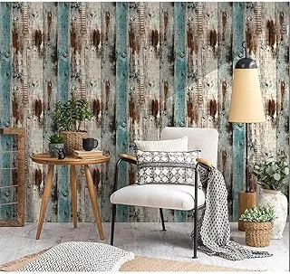 Homeme Wood Contact Paper, 600 x 45cm Self-Adhesive Wallpaper Peel Stick Wallpaper with PVC Waterproof Oil-Proof and Removable for Walls Bathroom Bedroom Kitchen Renovation Table