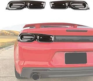 RT-TCZ for Camaro Rear Taillights Cover Trim Compatible with Chevy Camaro 2019-2022 Smoked Black Exterior Accessories 2pcs