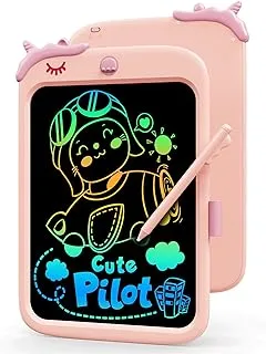 Mumoo Bear Kids Toys for 3 4 5 6 Years Old Girls Boys Unicorn Gifts, 10 Inch LCD Writing Tablet Toddler Drawing Board, Birthday Educational, Doodle Scribbler Pad Colorful Waterproof