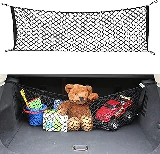 AutoAc Universal Cargo Net Trunk Organizer for Car 45-by-16-Inch Envelope Style Truck Bed Net Stretchable