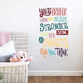 BPA Colorful Inspirational Quote Wall Decal for Classroom Decor