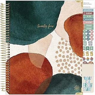 bloom daily planners 2024 Hardcover Calendar Year Goal & Vision Planner (January 2024 - December 2024) - Monthly/Weekly Column View Agenda Organizer - 7.5