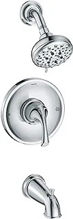 Moen 82115 Idora Posi-Temp حوض استحمام ودش مع صمام متضمن، كروم