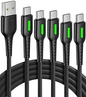 INIU USB C Cable, [5 Pack 3.1A] QC 3.0 Fast Charging USB Type C Cable, (3.3+3.3+6+6+10ft) Nylon Braided Phone Charger USB-C Cable for Samsung Galaxy S20 S10 S9 S8 Plus Note 10 LG Google Pixel Moto etc