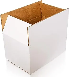 Topstar White Corrugated carton Box A3 size 45cm x32cm xH 30 cm bundle (5)