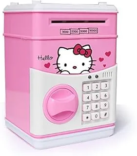 4AJ BAZAAR Creative Anime Mini Piggy Bank Safe Box Money Coin Atm Bank Toy Atm Machine Kids Gift Money Box Digital Saving Boxes, Modern, Pink