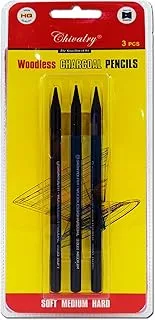 Chivalry Woodless Charcoal Pencil (3pcs)