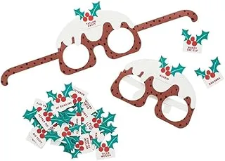 Christmas Who Am I Glasses Card Game