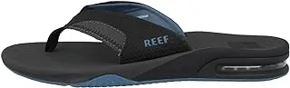 REEF Men's Fanning Sandal, light grey/blue, 13 M US