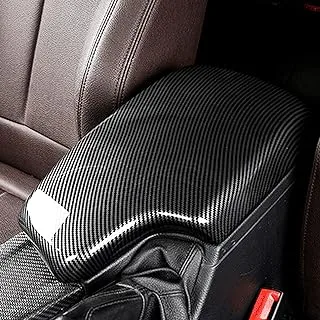 LIMBQS 328i 435i Armrest Cover, Carbon Fiber Color Center Consoles Pad for BMW F30 F32 F34 (ABS Material) (F30 2012-2019)