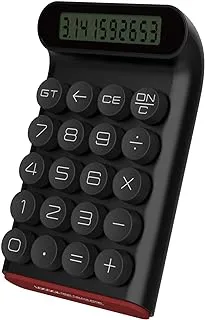 Mechanical Switch Calculator,Handheld for Daily and Basic Office,10 Digit Large LCD Display (Black)