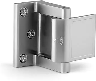 Berlin Modisch Door Lock Reinforcer Privacy Door Latch for in-Swinging Doors Extra High Resistance Home Door Security Lock (Satin Nickel)