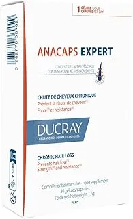 مكمل Ducray Anacaps Expert لتساقط الشعر المزمن، 30 قطعة