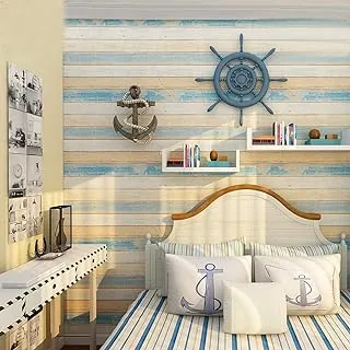 Homya wood grain wallpaper self-adhesive peeling wallpaper 45 * 600cm PVC sticker bedroom, living room, wall, decorative furniture renovation waterproof 3D wall sticker…